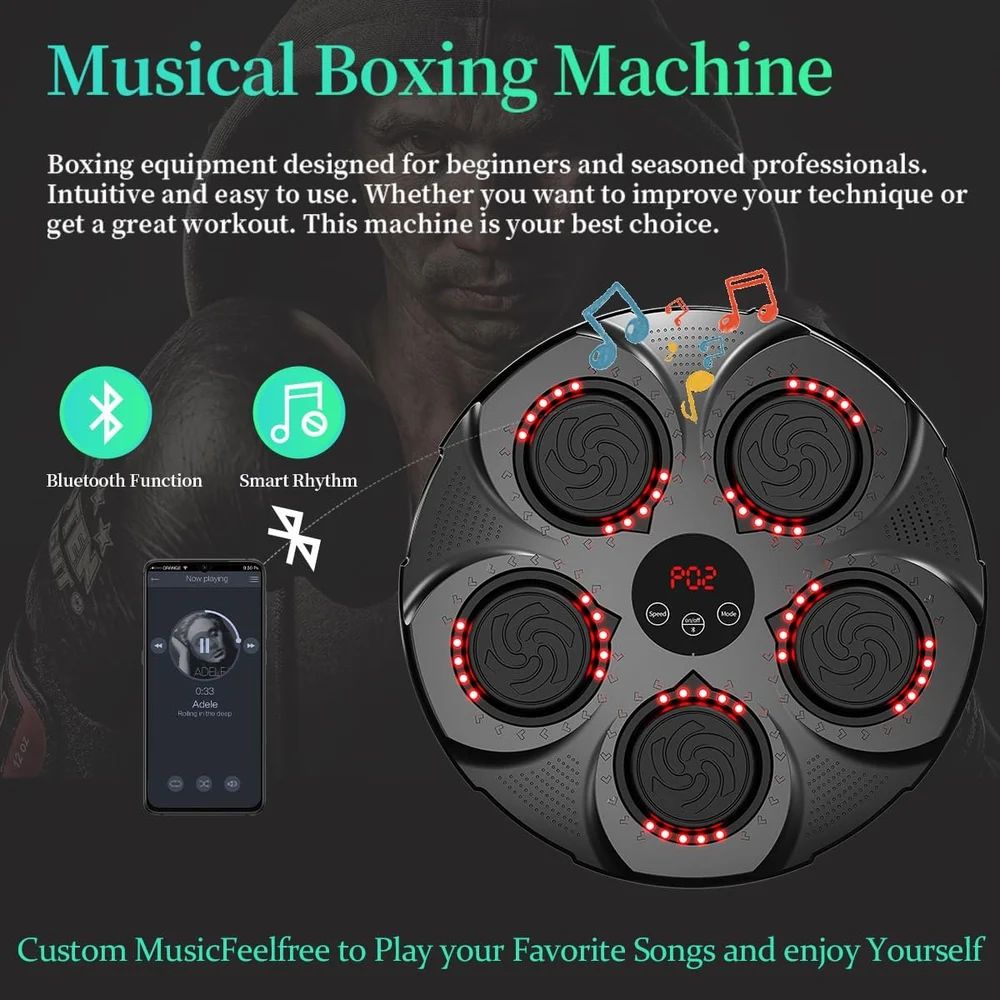 Intelligent music boxing target