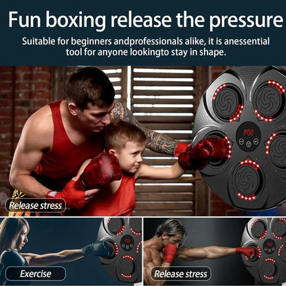 Intelligent music boxing target